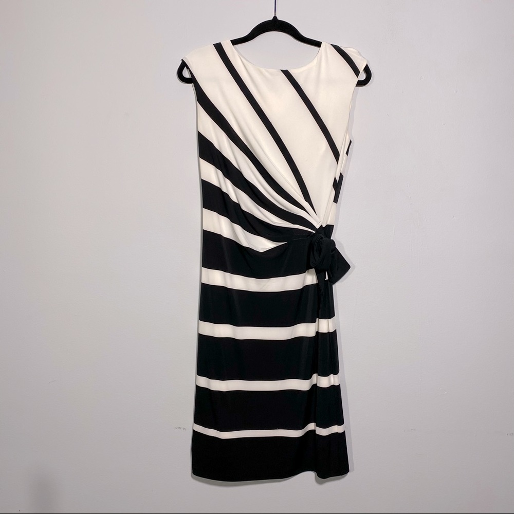 Ralph Lauren Stripe Faux Wrap Dress